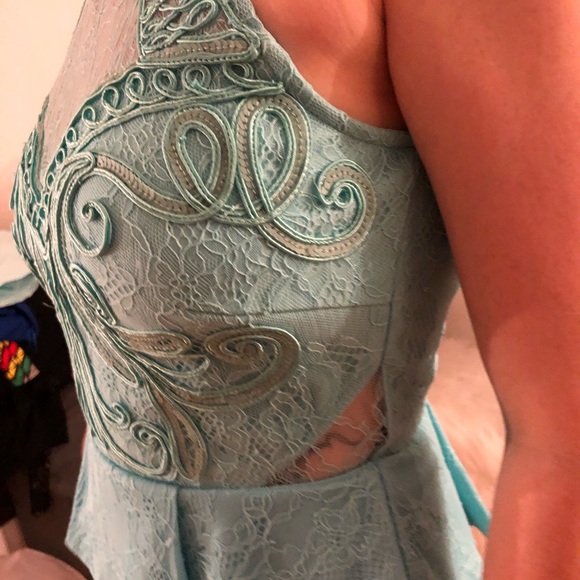 Mint elegant dress - bridesmade - Picture 2 of 4